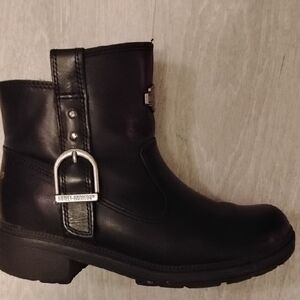 Harley-Davidson Black Moto Boots for Women